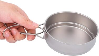 Термостійка сковорода Camping Essential Plate Компактний дорожній посуд для кемпінгу та походів Міцний кемпінговий посуд 350 мл