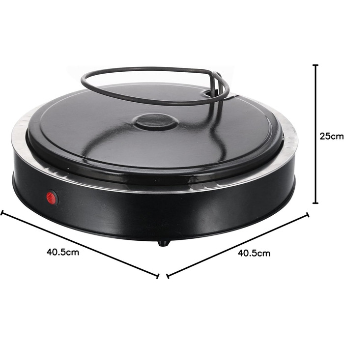 Піч для піци Emerio PIZZARETTE Оригінальна теракотова глиняна витяжка ручної роботи з тепловідбиваючим екраном Запатентована конструкція для сімейних розваг Mini Pizza для 6 осіб Веселощі Зірка No1 ПО-115984.8