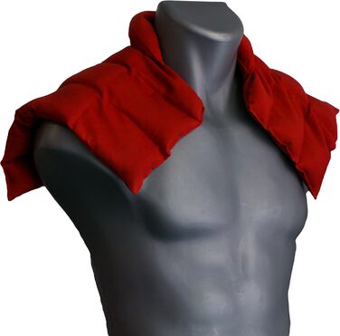 Подушка для плечей та шиї з коміром Вишнева кісточка органічна червона тканина забезпечує тепло для шиї альтернатива традиційній подушці для шиї