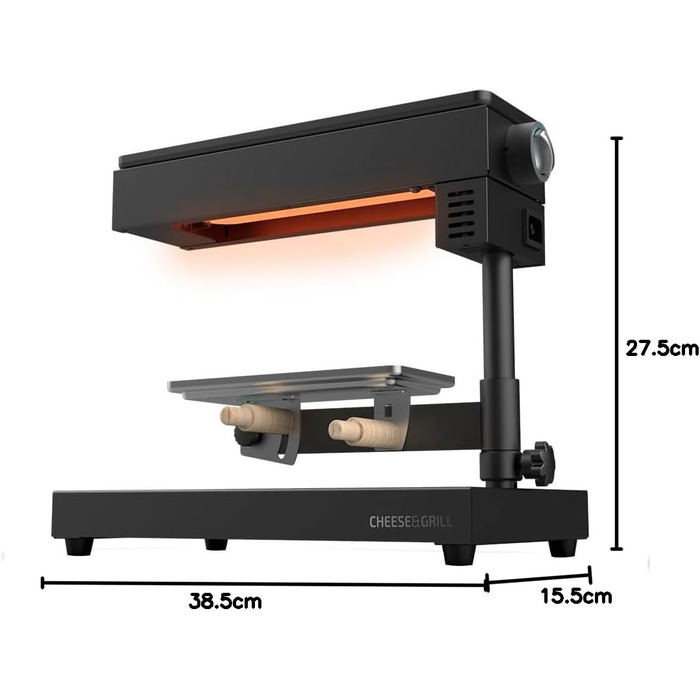 Чорний. Потужність 600 Вт, функція гриля, обробка з нержавіючої сталі, регульований термостат, 2 дерев'яні лопатки, решітка для гриля з антипригарним покриттям, 6000