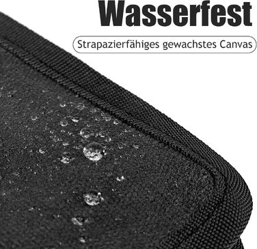 Класична вощена полотняна обкладинка для блокнота на блискавці, кишеня для щоденника, обкладинка для польових нотаток, водонепроникна обкладинка для блокнотів 5x8, блокнот мандрівника A5 (чорний) чорний 1 17*25 см