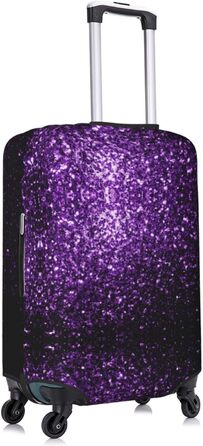 Чохол для валізи BREAUX Ліловий блиск, двосторонній дизайн, білий, маленький