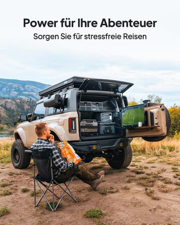 Зарядний пристрій BLUETTI Charger 1 потужністю 560 Вт для генератора змінного струму, зарядний пристрій постійного струму для портативних електростанцій, у 6 разів швидший, ніж зарядні пристрої від прикурювача, сумісний з 95 сонячних генераторів, ідеально