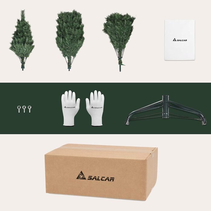 Штучна ялинка з металевою підставкою 210 см SALCAR