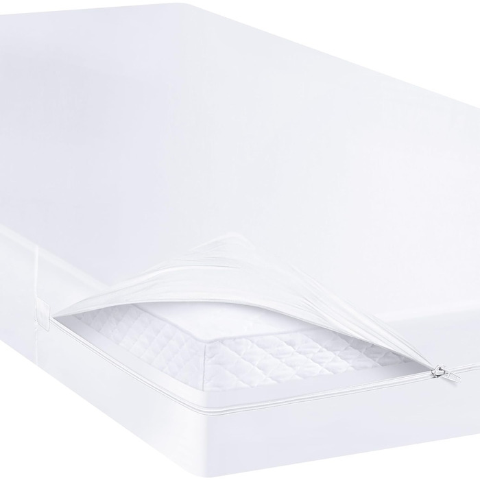 Чохол для матраца Utopia Bedding 90 x 200 x 20 см Водонепроникний із застібкою-блискавкою, сертифікований Oeko-TEX, наматрацник