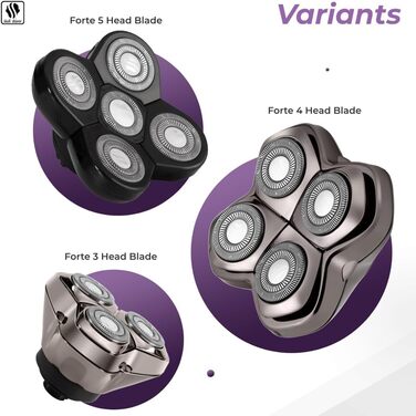Бритва Skull Shaver - Skull Shaver Forte PRO з 3 лезами для швидшого гоління