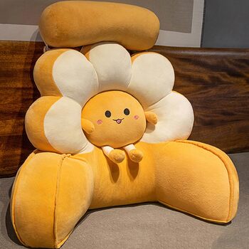 Подушка для читання PERS для дітей та дорослих, плюшева подушка для спини, ергономічна подушка для спини, зручна подушка для підтримки попереку з підлокітником для перегляду телевізора, гри та роботи (розмір 7055 см, колір A) 7055 см A