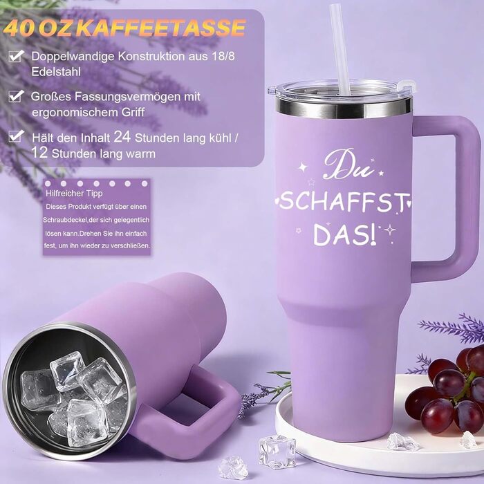 Подарунки на День святого Валентина для жінок, подарунковий набір для найкращої подруги, подарунковий набір з 12 м&39яких пледів з винним келихом з нержавіючої сталі об&39ємом 40 унцій як подарунки на день народження для мами, найкращої подруги, бабусі, с