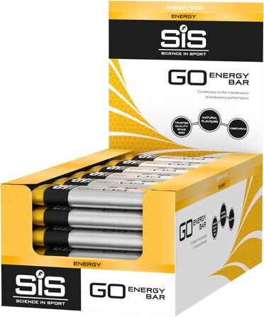 Енергетичні батончики Science in Sport GO Mini 40 г, 30 шт., бананово-карамельні - смачні вуглеводні батончики з 26 г вуглеводів, постачальники енергії для силових тренувань