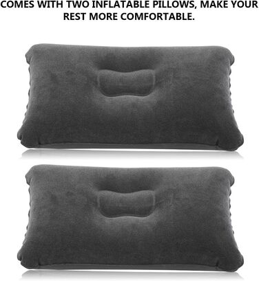 Надувне автокрісло Dioche, складне, дорожній матрац для заднього сидіння, багатофункціональне, з електричним повітряним насосом (чорне)