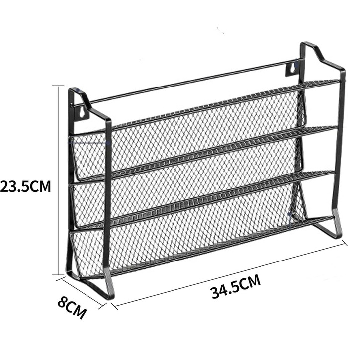 Настінна підставка для спецій, кухонний органайзер з 28 банками для спецій та 180 етикетками для спецій, прозора, для кухні, стільниці, шафи, комори