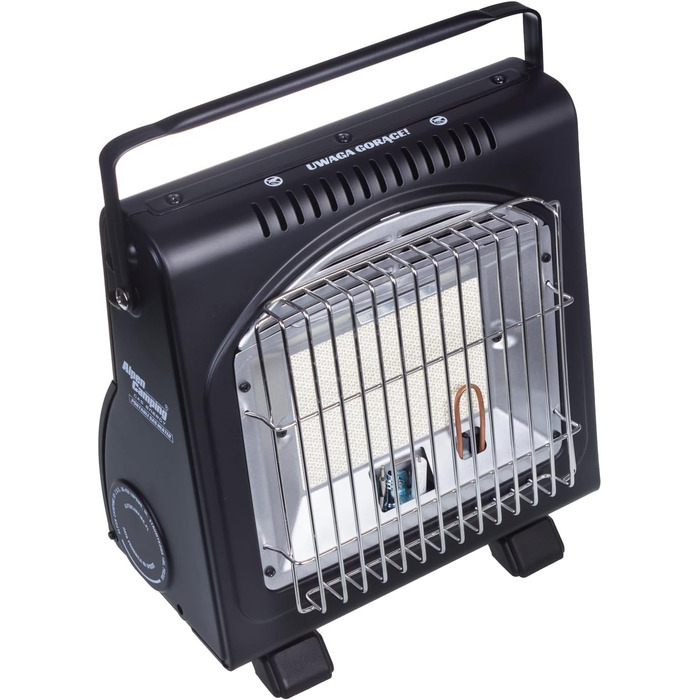 Портативний газовий обігрівач Alpen Camping IK1100, витрата газу 124 г/год, п&39єзорозпал (газова духовка 12 картриджів по 400 мл)