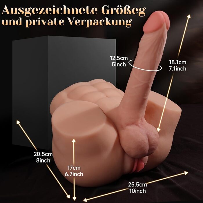 Реалістичний фалоімітатор Wodokan, 18 см