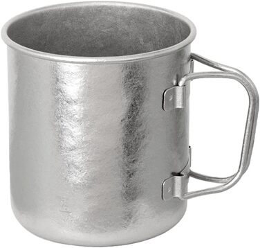 Складана кемпінгова кружка, 450 мл, 70 г, надлегка кружка для окропу, подорожей на природі, походів, пікніків та походів (сіра)