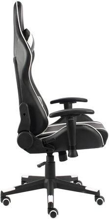 Ігрове крісло обертове біле ПВХ