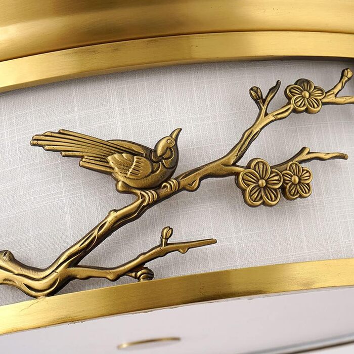 Латунний 48-дюймовий 96-ваттний світлодіодний стельовий вентилятор з частотним перетворенням, регульованою колірною температурою,