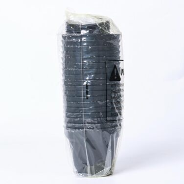 Пластиковий квітковий горщик з блюдцем, набір з 18 квіткових горщиків кімнатна сівалка з декількома дренажними отворами, невеликий