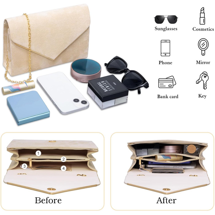 Оксамитовий клатч Larcenciel, елегантна замшева сумочка з ланцюжком, модна вечірня сумка-конверт для весілля, вечірки, банкету, абрикосовий оксамит