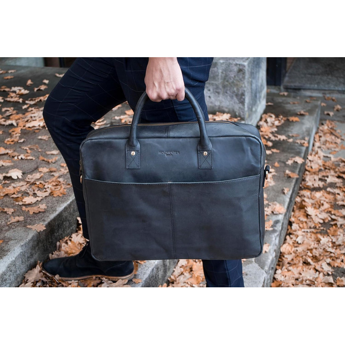 Сумка-портфель (M). Велика сумка ручної роботи, сумка для ноутбука і сумка через плече зі шкіри. Високоякісна чоловіча сумка з нат