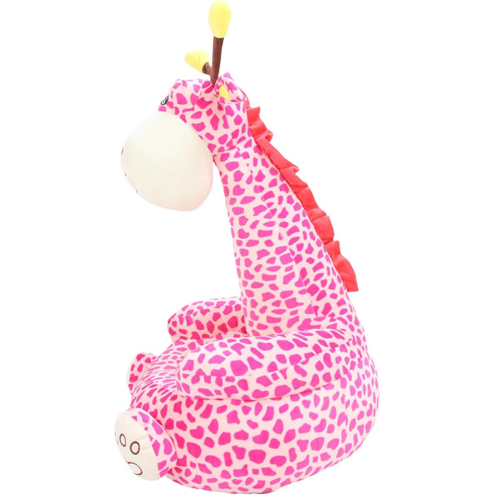 Дитяче крісло Cryfokt з мультфільмами, м&39яке незалежне космічне крісло, кришталевий оксамитовий матеріал для дому, дитячої кімнати, плюшеве крісло для малюків (рожевий олень)