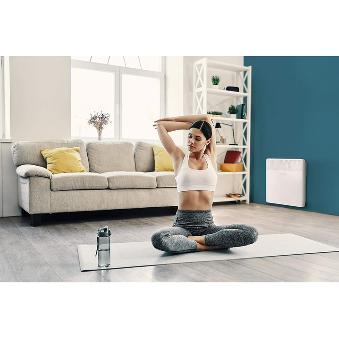 Електричний конвектор Bosch Thermotechnik Heat Convector 4000-25, площею приблизно 25 м, потужністю 2500 Вт, включаючи електронний контролер, світлодіодний дисплей, тижневу програму, 5-річну гарантію на виріб приблизно на 25 м