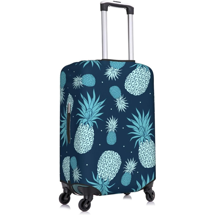 Чохол для валізи Ananas, міцний захист, підходить для багажу розміром 45.7-81.3 см, малий, Чорний