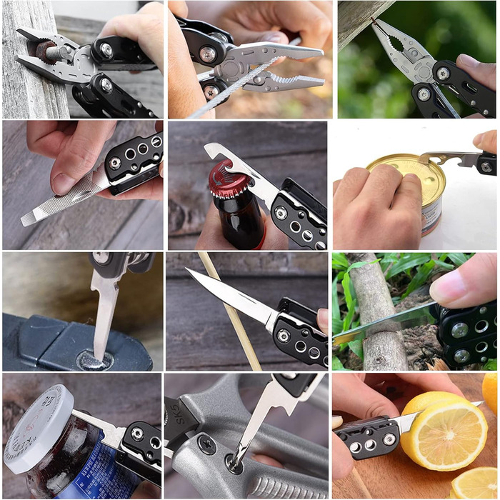 Мультитули з нержавіючої сталі, складні багатофункціональні плоскогубці 24 в 1, багатофункціональні плоскогубці, мультитул, мульти