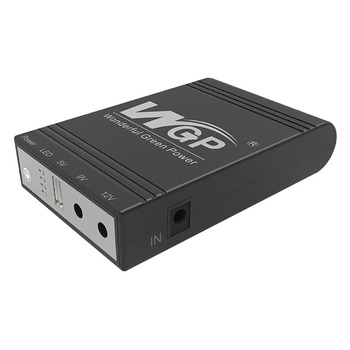 Міні-UPS Джерело безперебійного живлення, UPS 10400mAh акумуляторна батарея, резервне живлення/пауербанк 5V USB, 9V, 12V DC для WiFi роутерів, модемів, POE камер, телефонів сигналізації