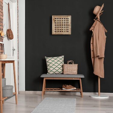 Настінна шафа Relaxdays, горіх, 2 відділення, магнітна застібка, підвісна шафа для ванної кімнати, кухні, ВШХ 42 x 42 x 18 см, натуральний колір, горіхове дерево