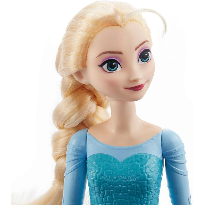 Лялька Mattel Disney Крижана королева Ельза, лялька Крижана королева, світле волосся, що розчісується, рухоме, знімне взуття, пода