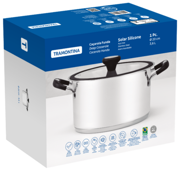 Каструля Tramontina Solar silicone (3.6 л) 20 см (6358930)