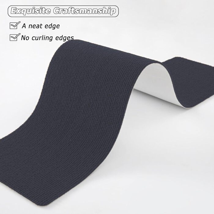 Килим для сходів 30 x 40 см, приємний м&39який ворс, самоклеючий та протиковзкий, можна різати, багаторазовий, 5 килимових сходинок, килимки для сходів для дітей, людей похилого віку, C