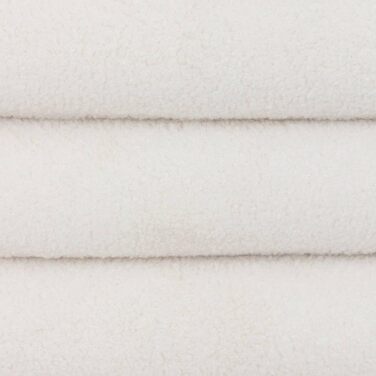 Пуф для зберігання Giulia, біла тканина букле, Ш 59 x Г 45 x В 40 см Для вітальні, спальні, коридору, комоди