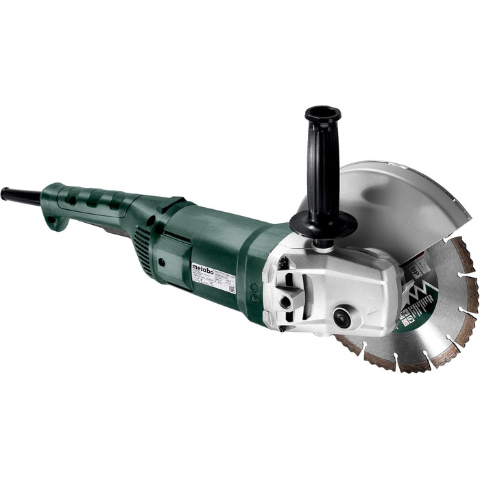 Кутова шліфувальна машина Metabo WE 2200-230 - 606437000 - Для точного шліфування та різання - Потужність 2200 Вт, диск Ø 230 мм