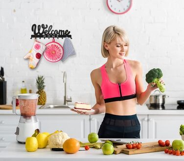 Дошка для ключів SirHolder сучасна, гачок для ключів Welcome Home, настінна підставка для ключів, вішалка для ключів з 10 гачками,