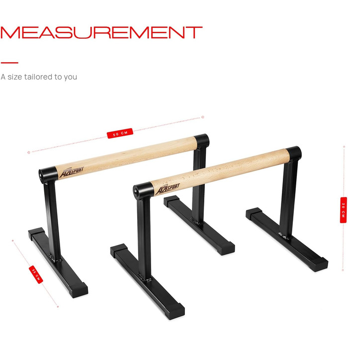 Преміум-паралети до 1500 кг - Дерев&39яні та металеві ручки для віджимань - Нековзні ручки для стійки на руках/турніри - Турніри для віджимань для калістеніки, силових тренувань та йоги MAX