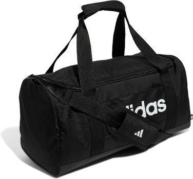 Сумка Adidas Unisex Essentials Linear Duffelbag Medium S Чорний / Чорний / Білий