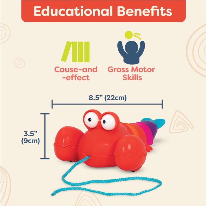 Равлик-Потягушка Pinchy Pat від B. Toys іграшка для малюків від 18 місяців