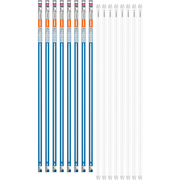 Мм, лінійна світлодіодна трубка, 15W, 1800lm, 6500K, денне біле світло, заміна світлодіодів для люмінесцентних ламп T8 з цоколем G13, довгий термін служби, низьке енергоспоживання, 8 шт., 8 36 EM 1200