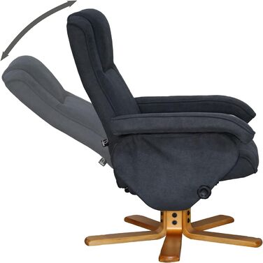 Крісло для відпочинку Крісло для телевізора Крісло для вітальні Табурет Обертове крісло Підставка для ніг Крісло для телевізора Обертове крісло Крісло для читання Темно-сіре