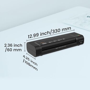 Ламінатор A4 ламінатор 4-в-1 з 30 ламінаторними пакетами A4, A5 та A6, ламінатор з різаком для паперу, закруглені кути, швидкий розігрів, ідеально підходить для дому, офісу, школи, фотографій, листівок, чорний