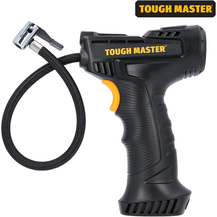 Акумуляторний компресор автомобільних шин, повітряний компресор TOUGH MASTER 150 PSI, портативний ручний насос з акумуляторним насосом USB з 3 форсунками плюс сумка для перенесення для автомобілів, мотоциклів, фургонів, позашляховиків