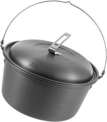 Легкі каструлі для пікніка, каструля для приготування їжі на відкритому повітрі, 4,5 л, алюмінієвий сплав, посуд, підвісна каструля для супу, модель підвісної каструлі для гриля на відкритому повітрі