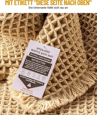 Великий комплект килимків для ванної, комплект килимків для ванної кімнати з 2 предметів, нековзний килимок для ванної, килимок для ванної кімнати в стилі бохо, килимок для душу, що миється, для вітальні, спальні, ванної кімнати, декор для ванної кімнати,