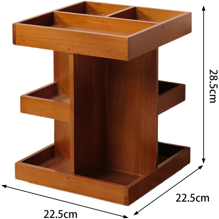 Органайзер Коробка для зберігання косметики Футляр Ретро дизайн Портативна косметична стійка своїми руками Дерев'яний тримач для макіяжу для столу Декор спальні