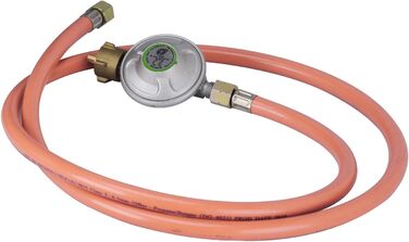 Газовий обігрівач DMS 4200 Вт, газовий обігрівач, інфрачервоний керамічний пальник з регулятором тиску газу, газовий шланговий обігрівач, інфрачервоний газовий балон з бутаном та пропаном до 15 кг [Клас енергоефективності A] (сірий) [Клас енергоефективнос