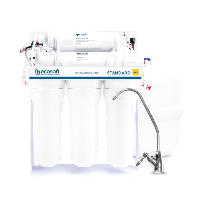 Система зворотного осмосу Pure Standard, фільтр для води з мінералізацією, система фільтрації питної води під раковину, підключення до будинку зворотного осмосу, система фільтрації для питної води