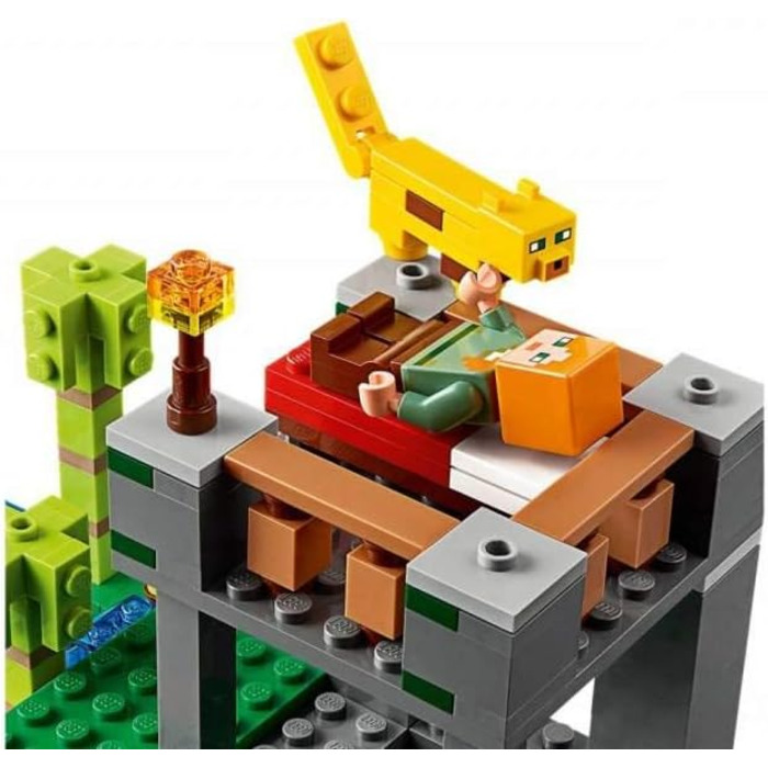 Конструктор з фігурками Алекса та тварин, іграшки для дівчаток і хлопчиків від 5 років, 21158 Minecraft The Panda Nursery