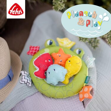 Іграшка для ванни Fehn Жабка з сачком для купання. Плаваюча іграшка для веселої гри у ванні, для немовлят та малюків від 0 місяців.