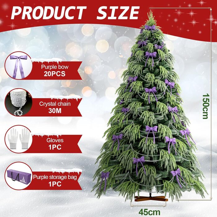 Різдвяна ялинка зі снігом 150 см Soontrans